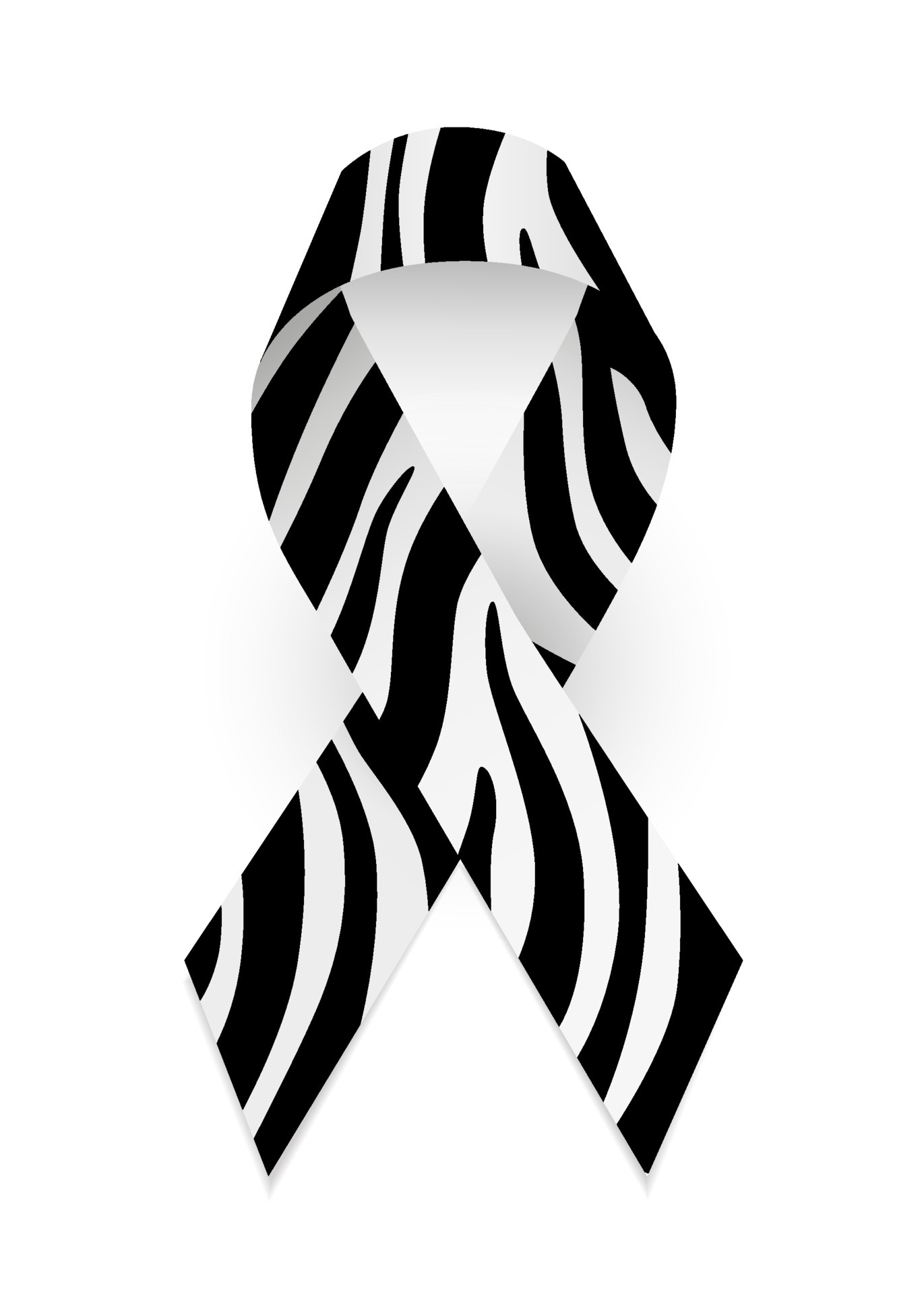 zebra-print-ribbon-as-symbol-of-rare-disease-awareness-ehlers-danlos-syndrome-isolated-illustration-vector